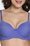 Zivame Twilight Thistle Padded Wired 3/4Th Coverage T-Shirt Bra - Blue Iris — thumbnail 5